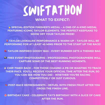 Swiftathon 5K & 10K Fun Run - Lee Valley VeloPark (Birthday Version)